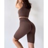 Жіночий безшовний комплект у рубчик Halter Rib + Tracks Rib Shape (Deep taupe) Жіночий безшовний комплект у рубчик Halter Rib + Tracks Rib Shape (Deep taupe)